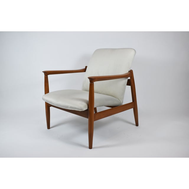 Vintage Beige Fabric Armchair by E. Homma, 1960s For Sale - Image 12 of 12