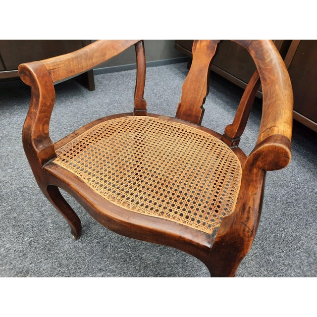 Antique Barbers Chair with Adjustable Headrest, 1900s For Sale - Image 9 of 18