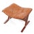Westnofa Siesta Mid Century Leather and Bentwood Ottoman For Sale - Image 9 of 10