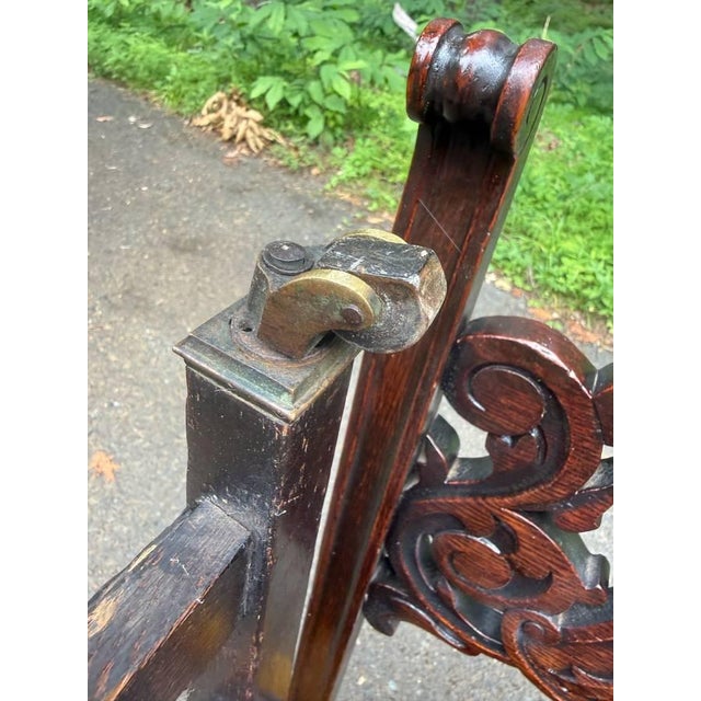 Antique Renaissance Revival Lion Northwind Carved Dining Chairs - Set of 6 For Sale - Image 12 of 17