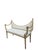 Mid 20th Century Mid 20th Century Hollywood Regency Neoclassical Curved Back Upholstered Bench For Sale - Image 5 of 12