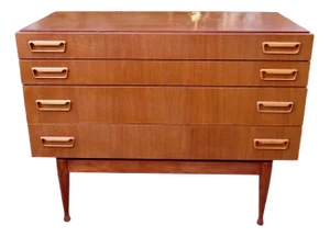 Danish Chest of Drawers in Teak by Peter Moos, 1955