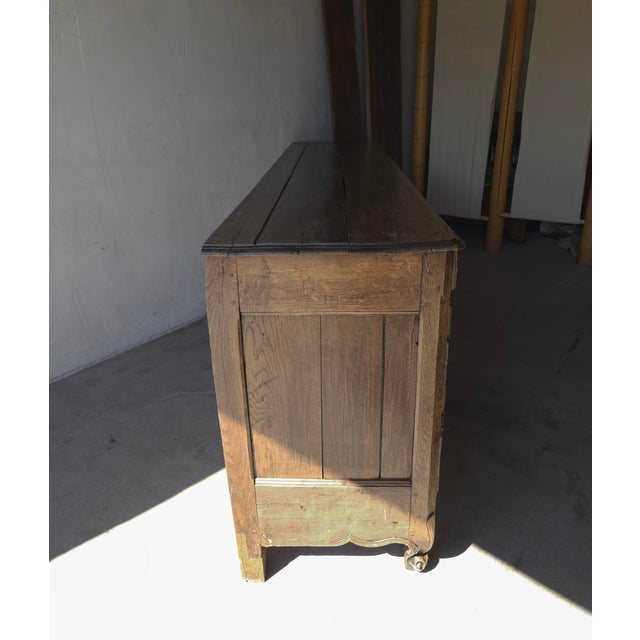 Monumental 1800s Antique French European Oak Vaissalier Hutch For Sale - Image 15 of 18