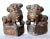Antique Chinese Gilt Painted Stone Temple Foo Dogs - a Pair For Sale - Image 10 of 10