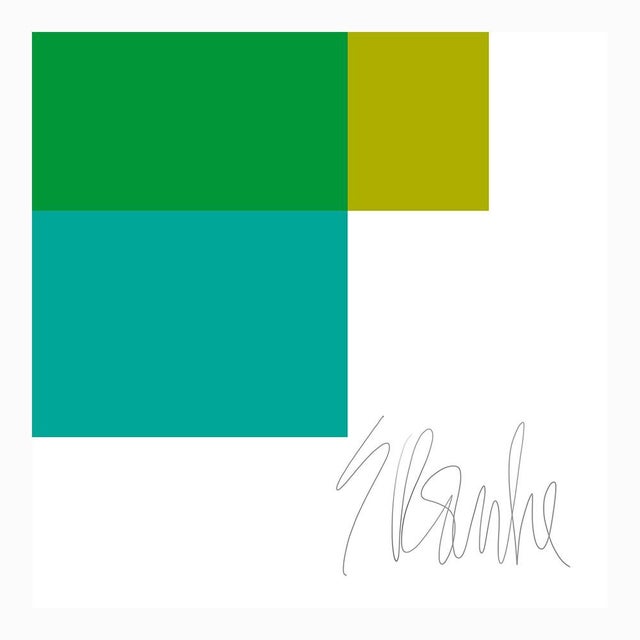 The Interaction of Green and Teal Fine Art Print 35" X 45" by Liz Roache For Sale In Boston - Image 6 of 6