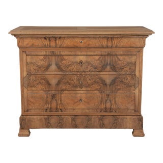 19th Century French Louis Philippe Bleached Commode For Sale
