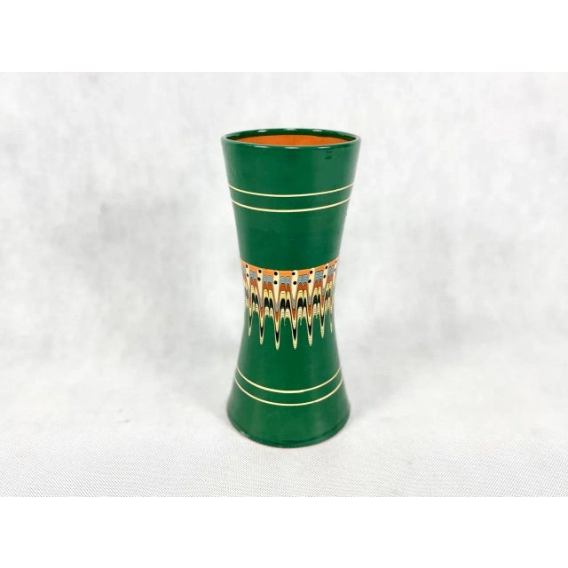 Ceramic vase made in traditional Bulgarian Casserole technique. It is in very good condition. This piece is attributed to...