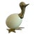Mid-Century Brazilian Bronze and Resin Duck Sculpture, 1960s For Sale
