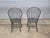 Late 20th Century Pair of Late 20th Century David T Smith Bow Back Windsor Chairs Dark Green Finish Ohio Bench Made For Sale - Image 5 of 11