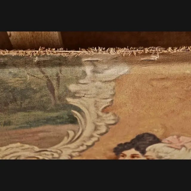 Rococo Scene, Oil on Canvas, 1900 For Sale - Image 8 of 10