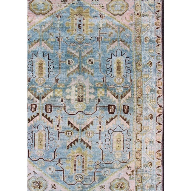 Geometric style Malayer antique rug, rug , country of origin / type: Iran / Malayer, circa 1910. Antique geometric design...