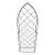 Mid 20th Century Mid Century Modern Cathedral Form Wire Wine Rack For Sale