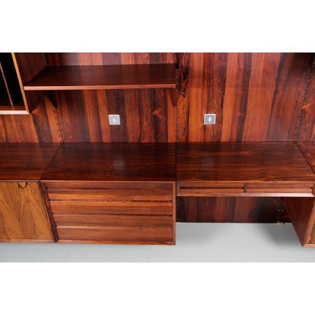 Rosewood Wall Shelving Unit by Poul Cadovious for Cado, 1960s For Sale - Image 17 of 18