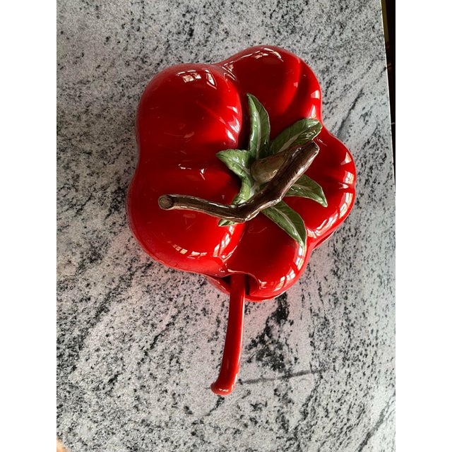Ceramic 1980s Fitz and Floyd Tomato Soup Tureen For Sale - Image 7 of 12