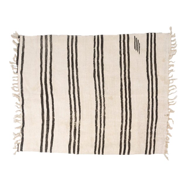 Vintage Anatolian Hemp Kilim Rug For Sale