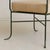Black Italian Verdigris Iron Armchair with Ottoman, 1950s For Sale - Image 8 of 11