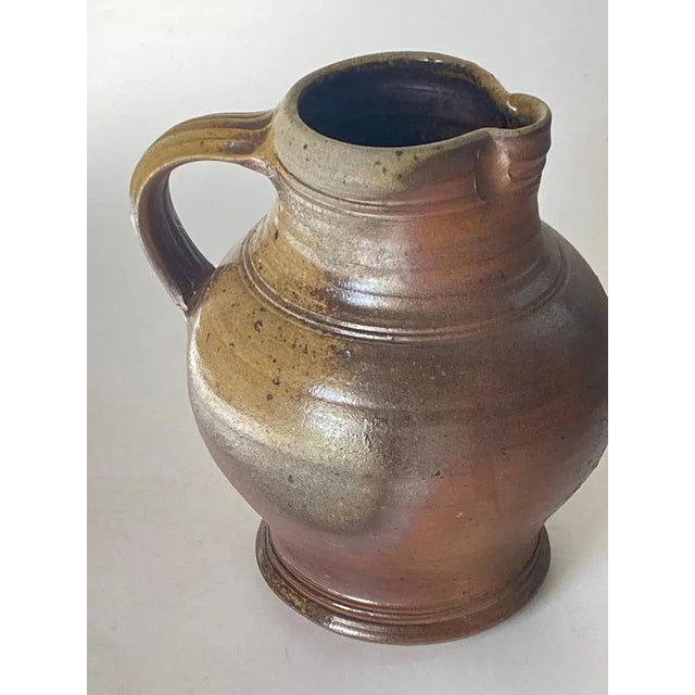 Brown Stoneware Jug or Pitcher by Eric Astoul, France, 1960s For Sale - Image 8 of 10