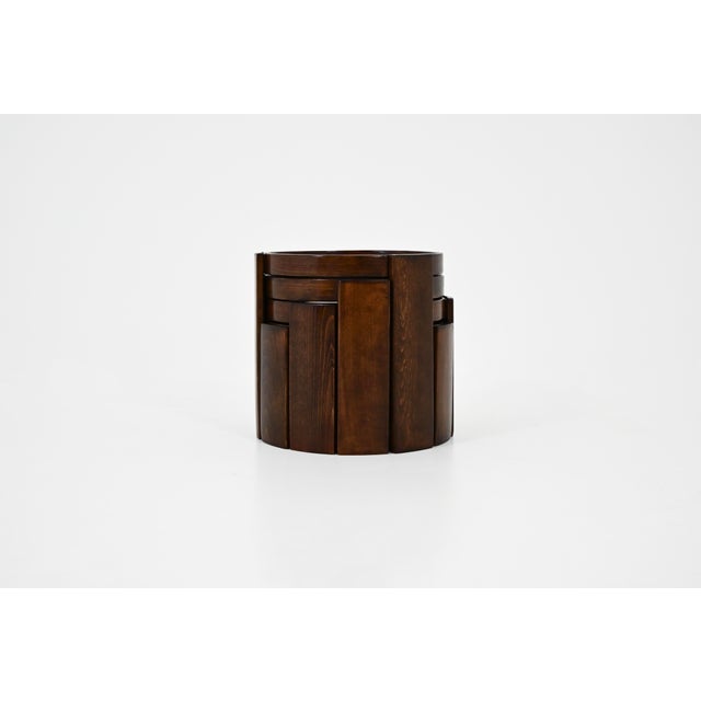 Mid-Century Modern Model 780 Nesting Tables by Gianfranco Frattini for Cassina, 1960s, Set of 4 For Sale - Image 3 of 15