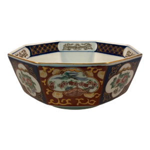 1970s Decorative Imari Octagonal Bowl (7.5”)