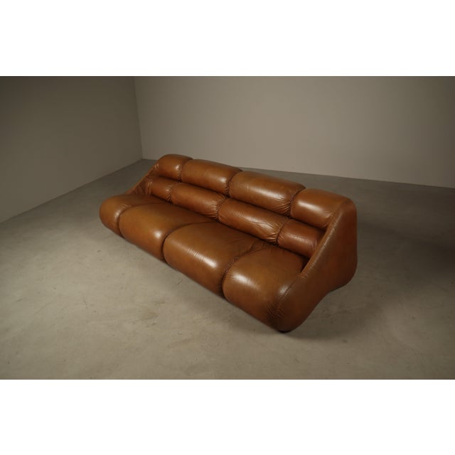 Brown Ciuingam Sofa from De Pas, Durbino & Lomazzi, 1967 For Sale - Image 8 of 16