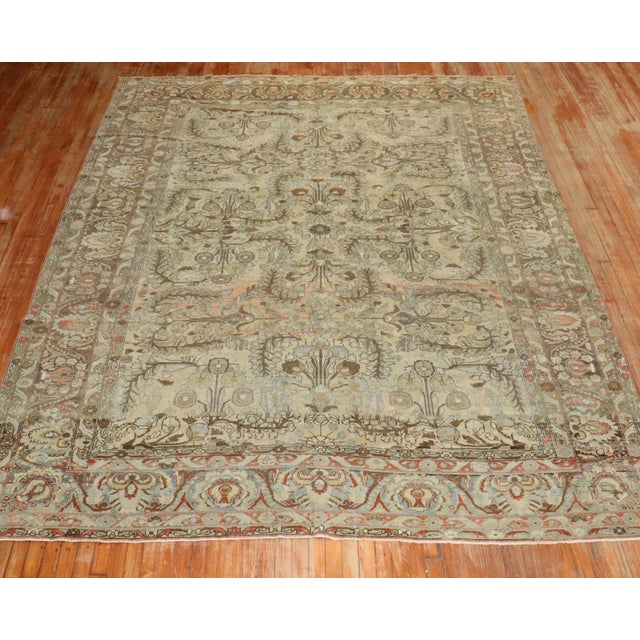 Antique Persian Lilihan Rug - 8'10" x 11'3" For Sale - Image 4 of 11