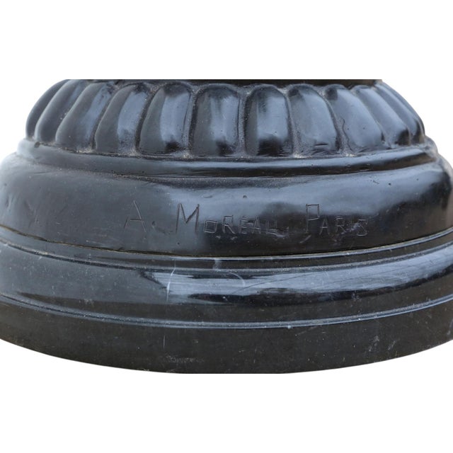 Brown Large Antique French Mixed Metal Bronze Pedestal from A Moreau Paris, 1890s For Sale - Image 8 of 11