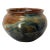 Vintage Artist Pottery Small Curvy Pot With Earth Glazed Effect For Sale