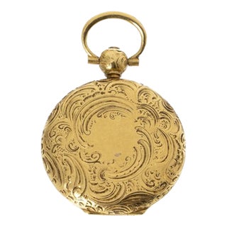 18K Gold Pendant Photo Frame, 19th Century For Sale