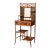 English Bamboo & Lacquered Chinoiserie Mirrored Hall Stand For Sale