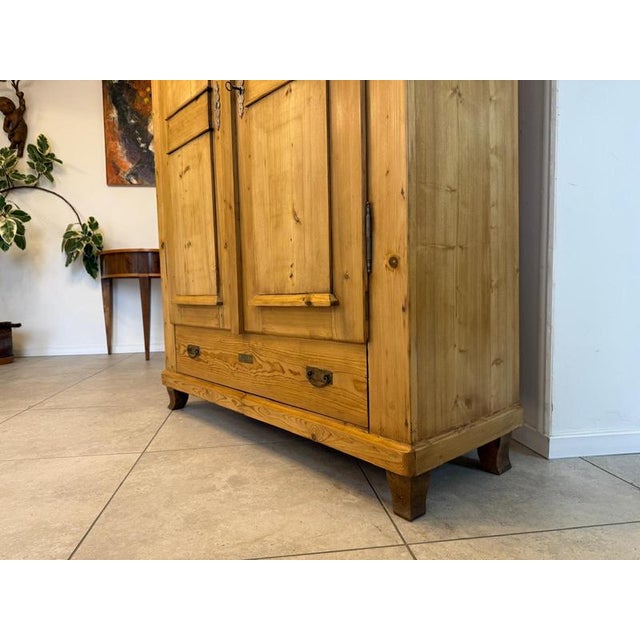 Biedermeier Spruce Farmhouse Cupboard For Sale - Image 12 of 17