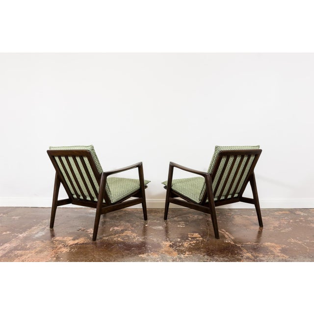 Mid-Century Modern Vintage Armchairs from Swarzędzkie Fabryki Mebli, 1960s, Set of 2 For Sale - Image 3 of 14