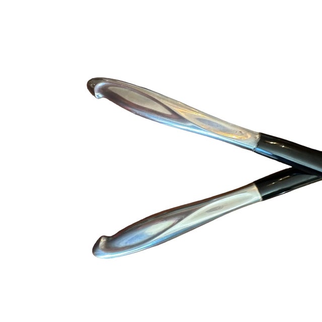 Vintage Mid-Century Modern Sterling Silver Salad Set- Set of 2 For Sale In New York - Image 6 of 8