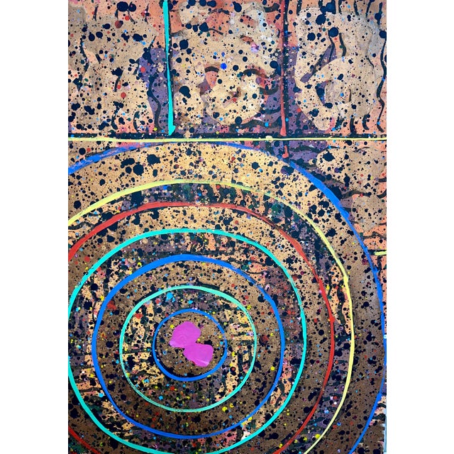 MIng Wang, Chinese American Abstract Expressionist Zen Space Painting WangMing Color School, 1982 For Sale - Image 14 of 18