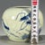 Chinese Vintage Chinese Celadon Glaze Blue & White "Shrimp" Brush Washer / Water Pot For Sale - Image 3 of 9