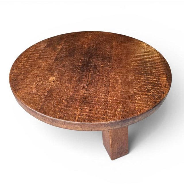 Vintage Brutalist Oak Coffee Table, 1960s For Sale - Image 6 of 18