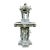 Monumental, Neoclassical-Style Bronze Garden Fountain Featuring Detailed Classical Figures and Mythological Elements For Sale