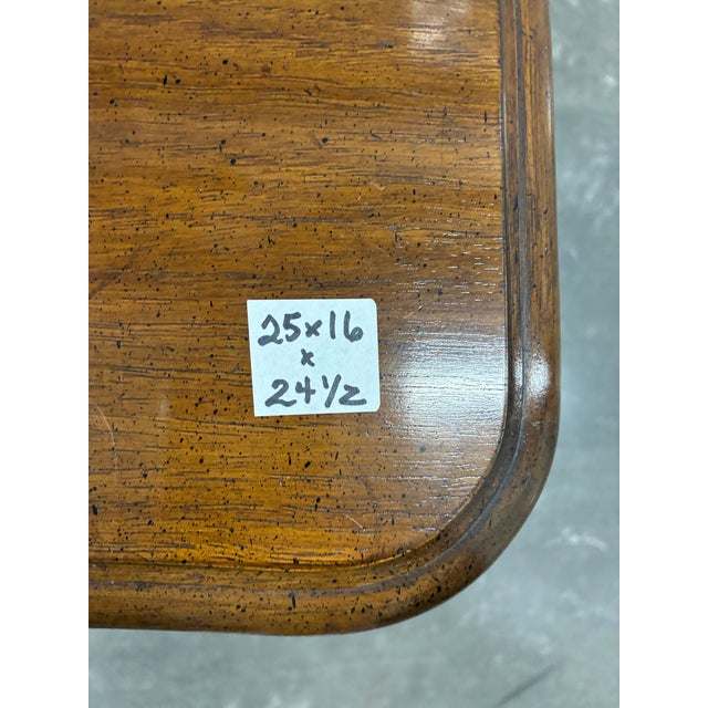 Thomasville Vintage 1978 Thomasville 3-Drawer Wood Nighstand For Sale - Image 4 of 6