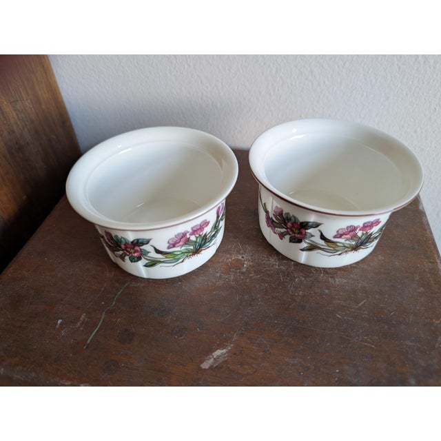 Illustration Vintage Villeroy & Boch Botanica Porcelain Ramekins ~ Set of 2 ~ Made in Luxembourg For Sale - Image 3 of 9