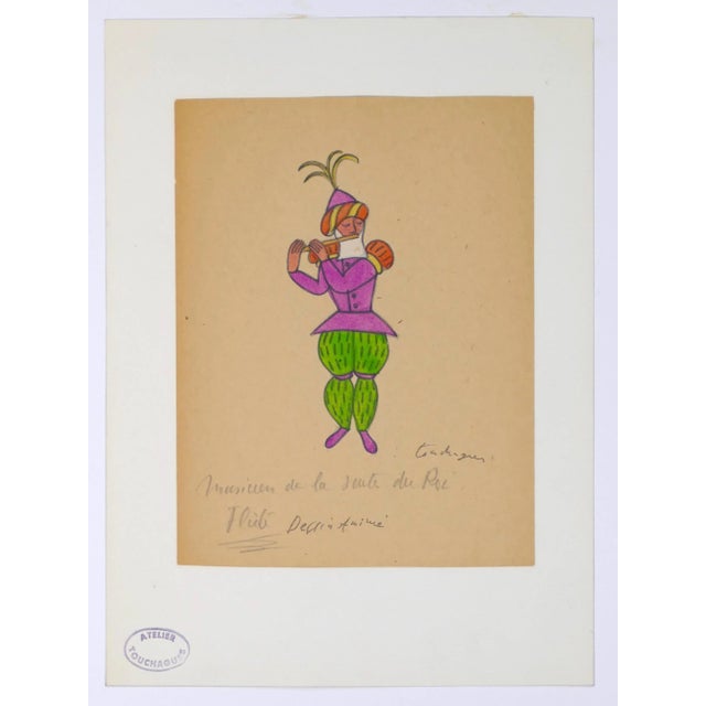 Piper - Original Mixed Media 1970s 1970s For Sale - Image 3 of 3