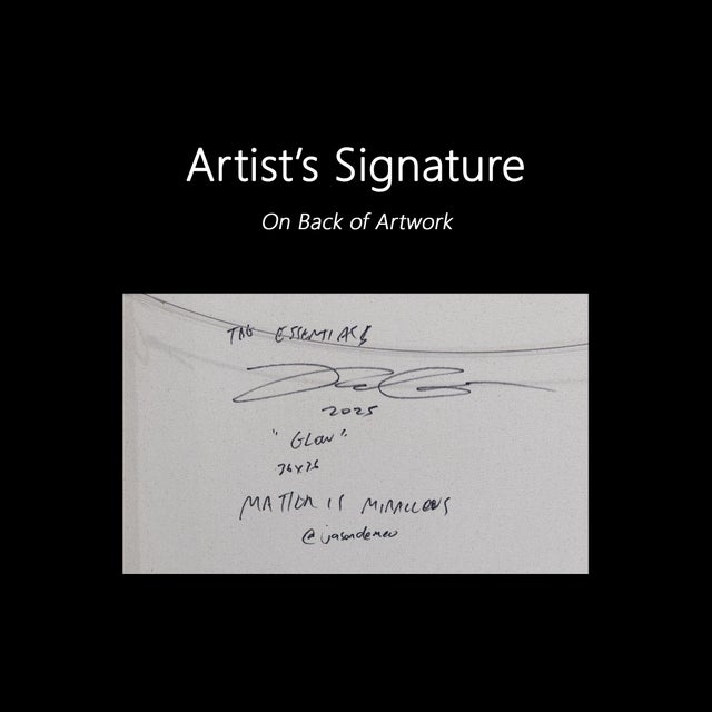 Essentials Collection: Glow - Meditative Red Orange Abstract Painting on Canvas Original Artwork by Jason DeMeo For Sale - Image 9 of 9