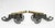 Black Antique Cast Iron Cannons with Gunmetal Barrels 1920, Set of 2 For Sale - Image 8 of 8