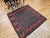 Brown Vintage Baluch Sofreh Tribal Kilim, Handwoven Wool, Geometric Pattern, Brown & Red, 4x4 For Sale - Image 8 of 10