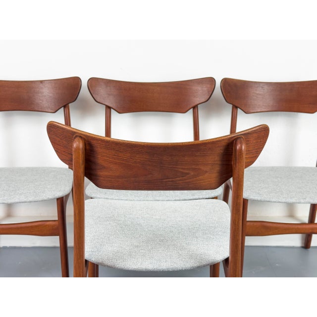 Danish Teak Dining Chairs from Schionning & Elgaard, 1960s, Set of 4 For Sale - Image 11 of 18