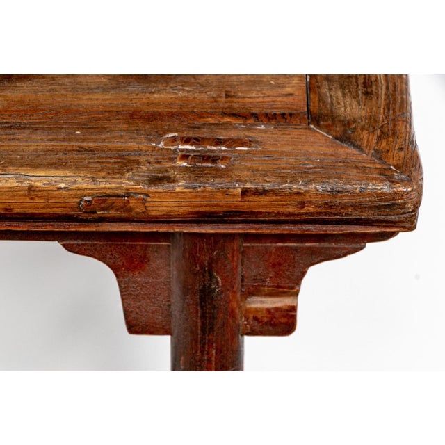Wood Rustic 19th Century Chinese Altar Form Farmhouse Table For Sale - Image 7 of 8