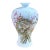 Vintage Chinoiserie Porcelain Egg Shell Vase 13.25" H For Sale