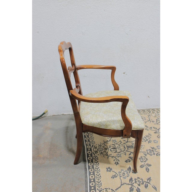 Set of 6 Vintage Cherry French Provincial Ladder Back Dining Chairs, 37” H For Sale - Image 15 of 18