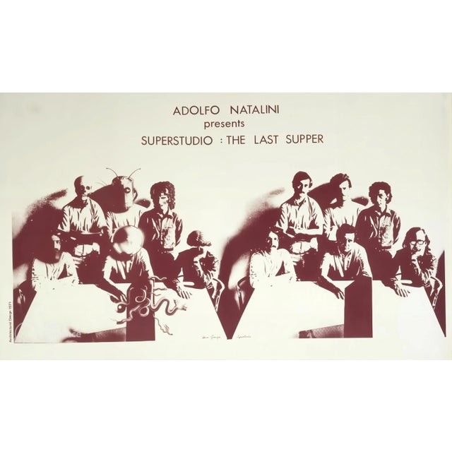 Postmodern Superstudio, The Last Supper, 1971, Paper For Sale - Image 3 of 3
