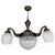 Vienna Secession Hanging Lamp in Brass and Glass, 1900 For Sale - Image 11 of 11