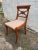 Antique English Regency Style Solid Oak Side Chair. Well made, features sabre legs Sturdy and comfortable Frame is circa...