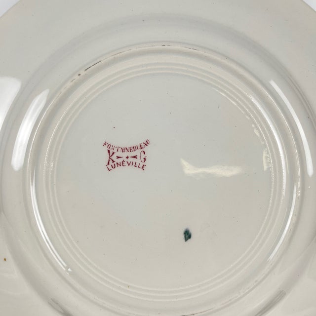 Terre De Fer Dinner Plates from KG Lunéville, Set of 6 For Sale - Image 4 of 11
